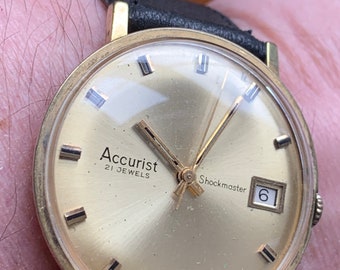 Accurist Shockmaster Accurist Watch Vintage Vintage Gents Accurist