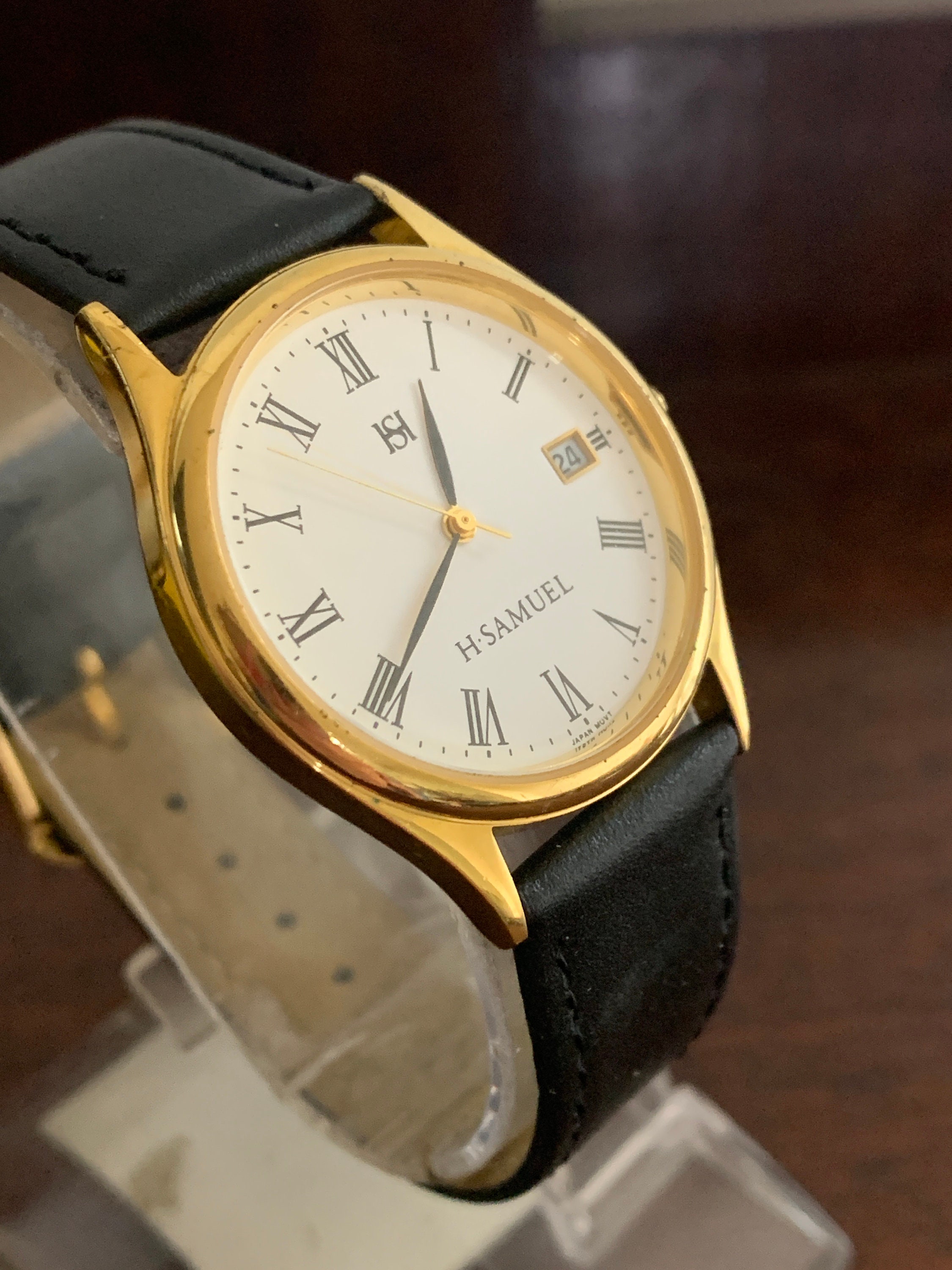 Vintage H Samuel Gents Quartz Dress Watch Etsy Canada