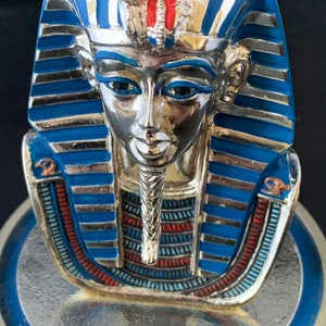 The Franklin Mint Hand Painted Limited Edition Egyptian Sculpture &quot;The Mask of Tutankhamun&quot; without Glass Dome