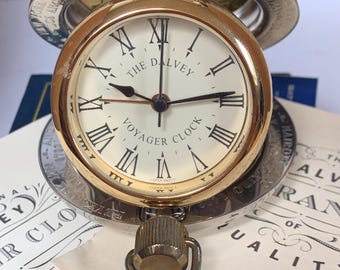 Dalvey Voyager Clock, Vintage Nautical Clock, Pocket Watch Style