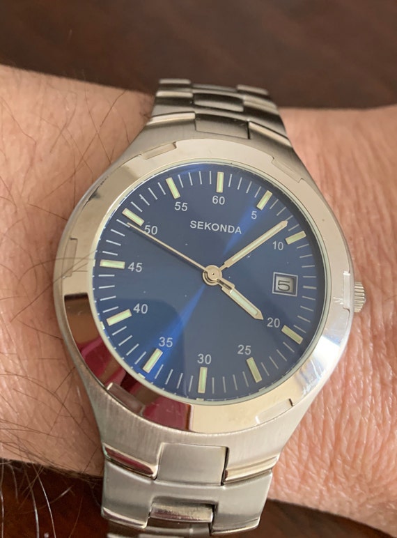 Gents Watch Sekonda Quartz Date Blue Dial Wristwat