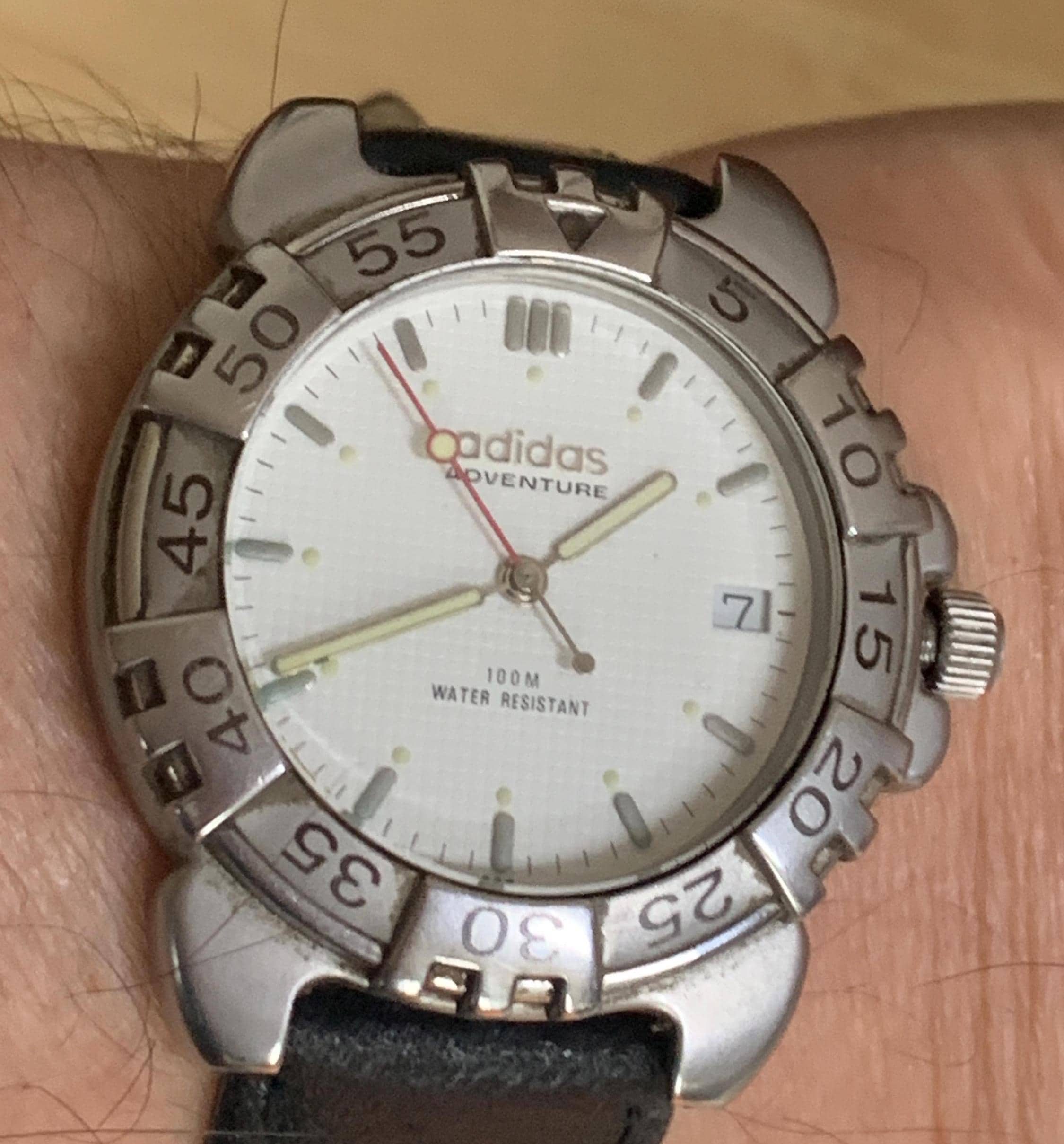 Vintage Adidas Adventure Watch White Dial Men's All