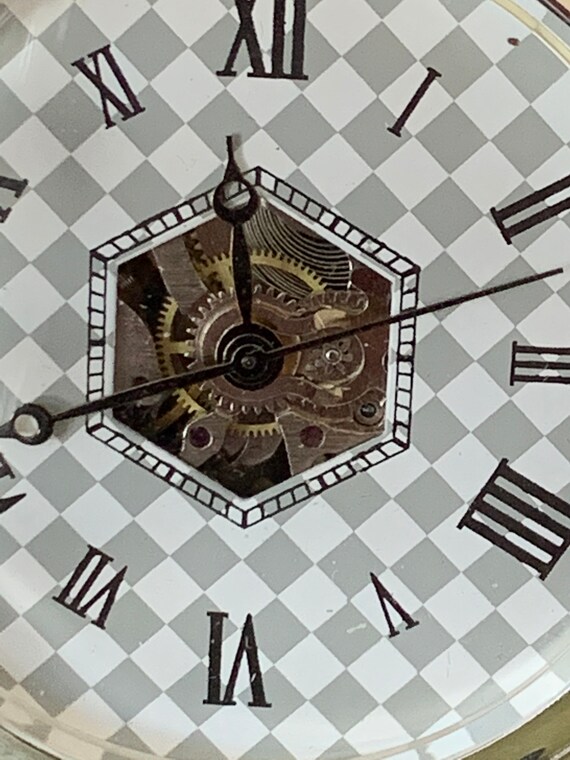 Mechanical Pocket Watch Chess Silver Plated Full Hunt… Gem