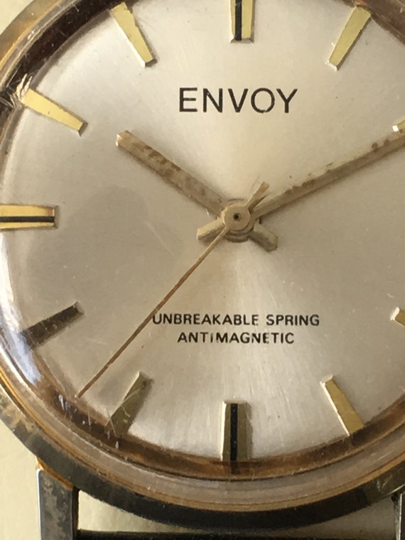 Vintage Envoy French Manual Wind Watch 1970s 1J M… - image 2
