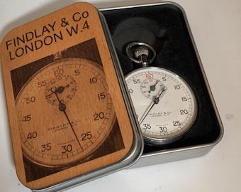 Vintage Rare Findlay & Co of London Stopwatch with top wind movement Caliber 3364