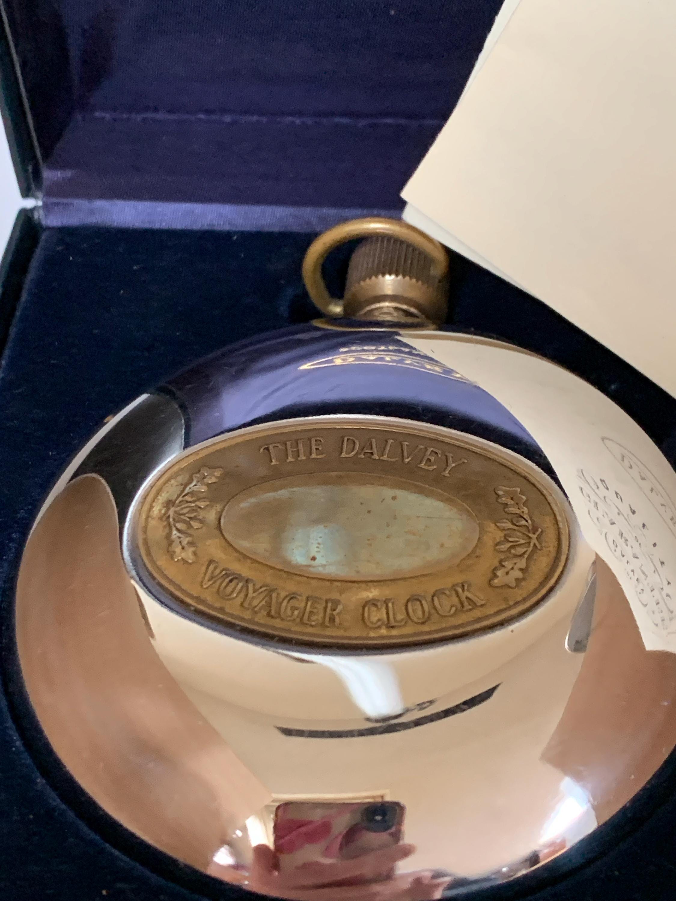 Dalvey Voyager Clock, Vintage Nautical Clock, Pocket Watch Style