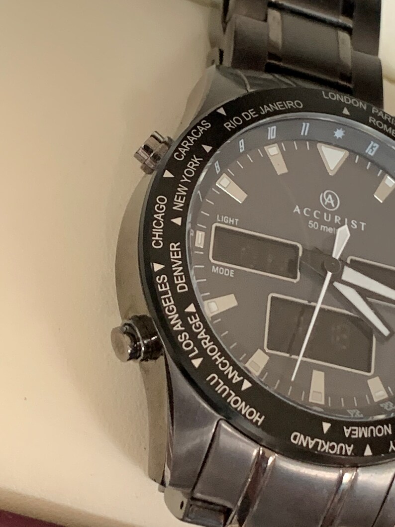 accurist world timer watch