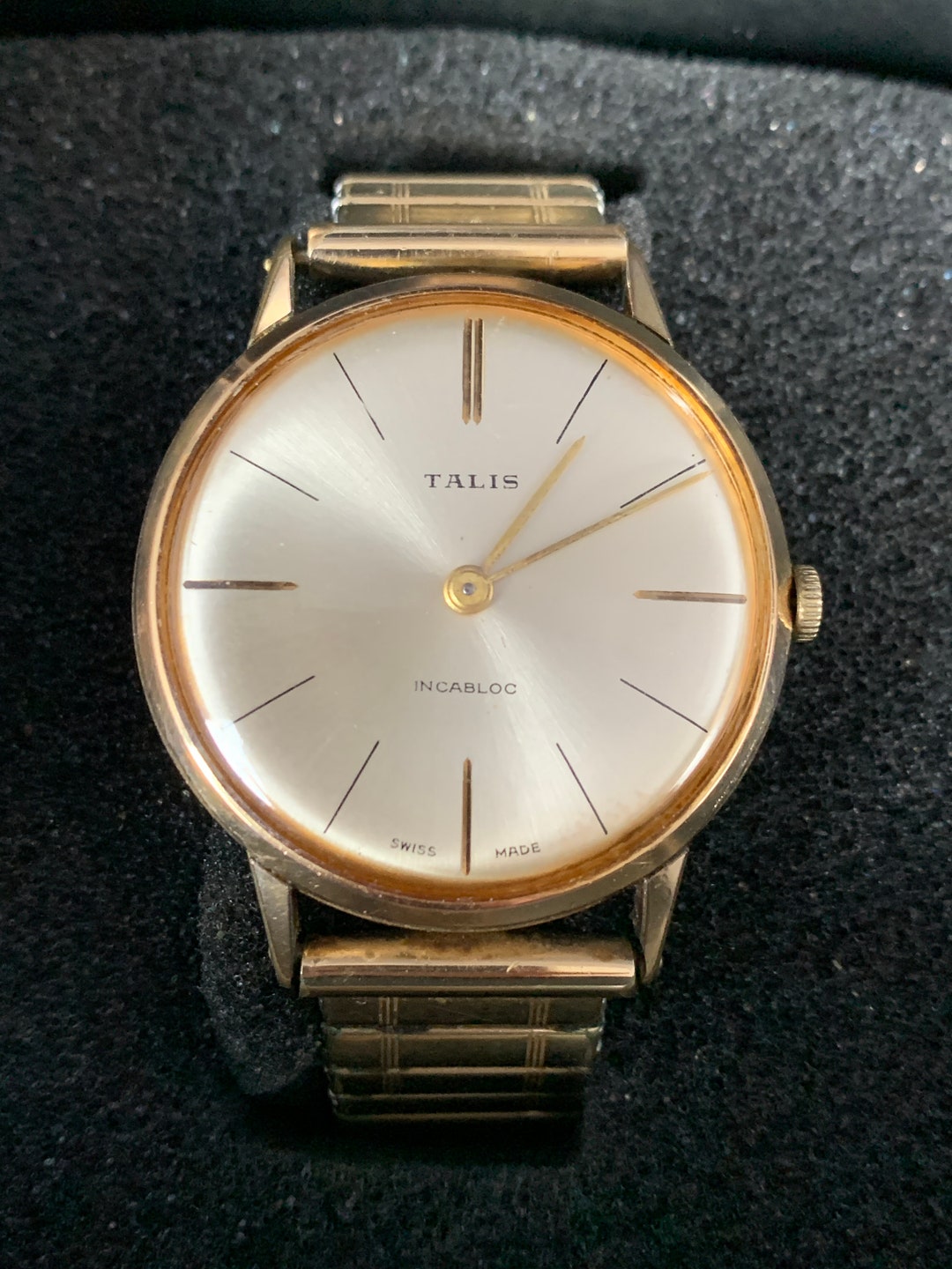 Vintage Talis Swiss Made Incabloc Gold Plated Dress Watch 17 Jewels C1950 60s Etsy UK