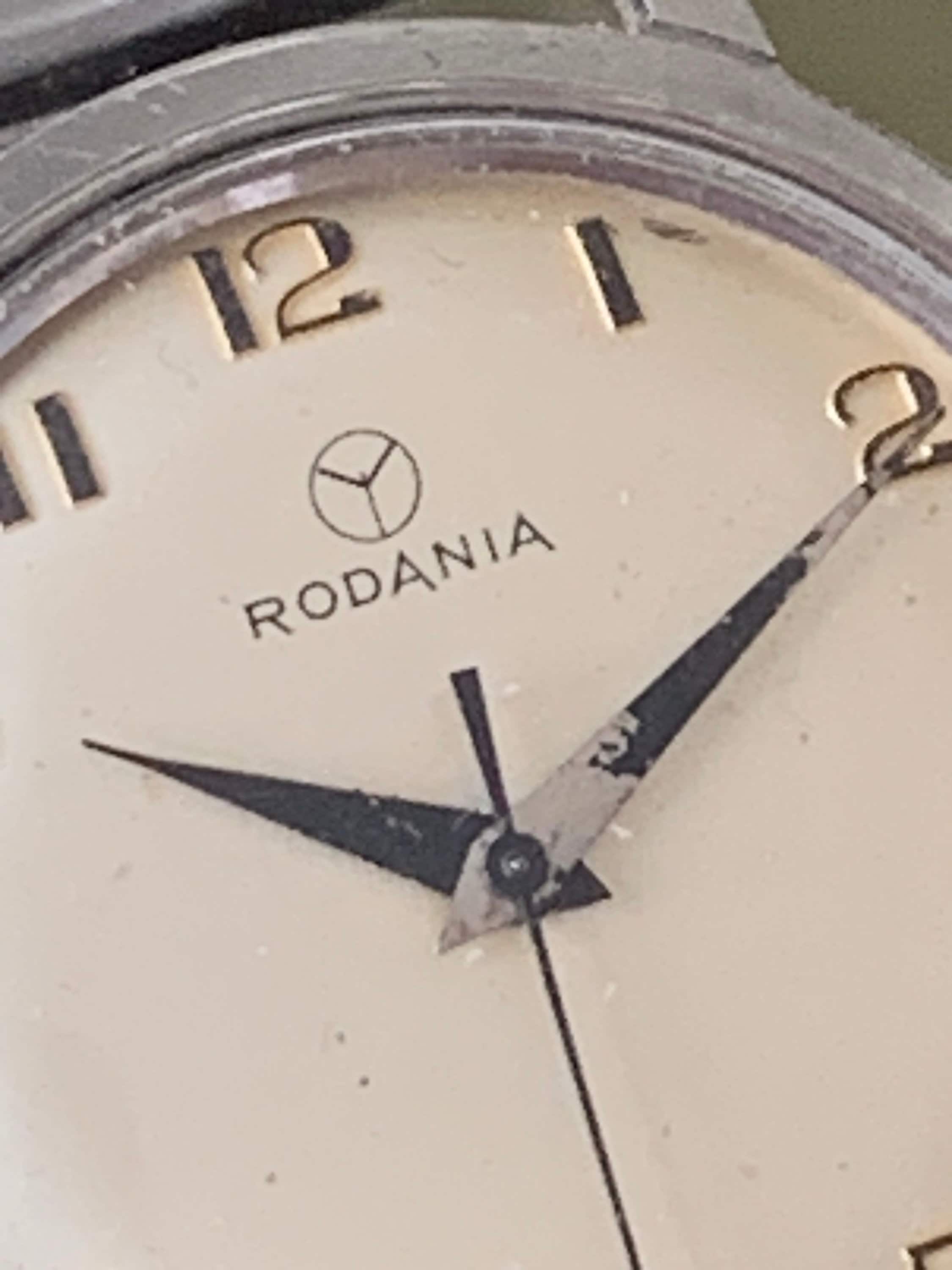 Vintage & Rare Collectable Rodania 17 Jewels Swiss Men's