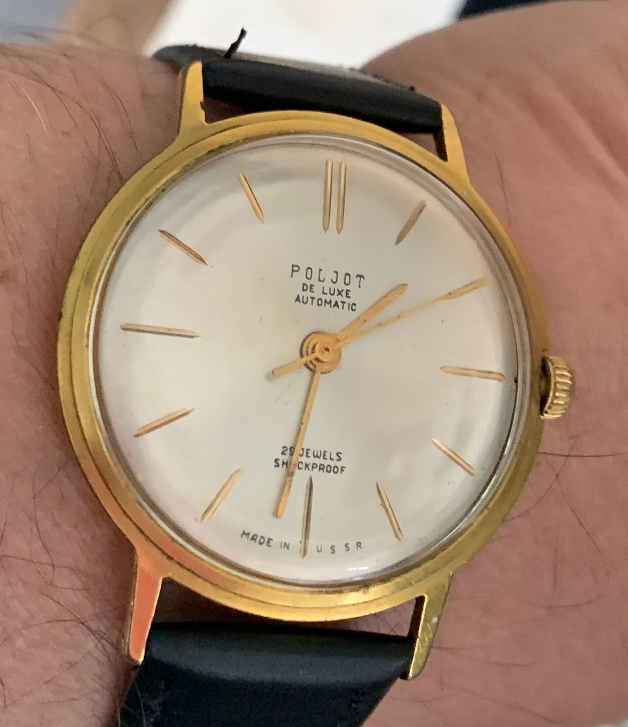 Bellissimo e raro orologio Poljot De luxe automatico da 29 rubini