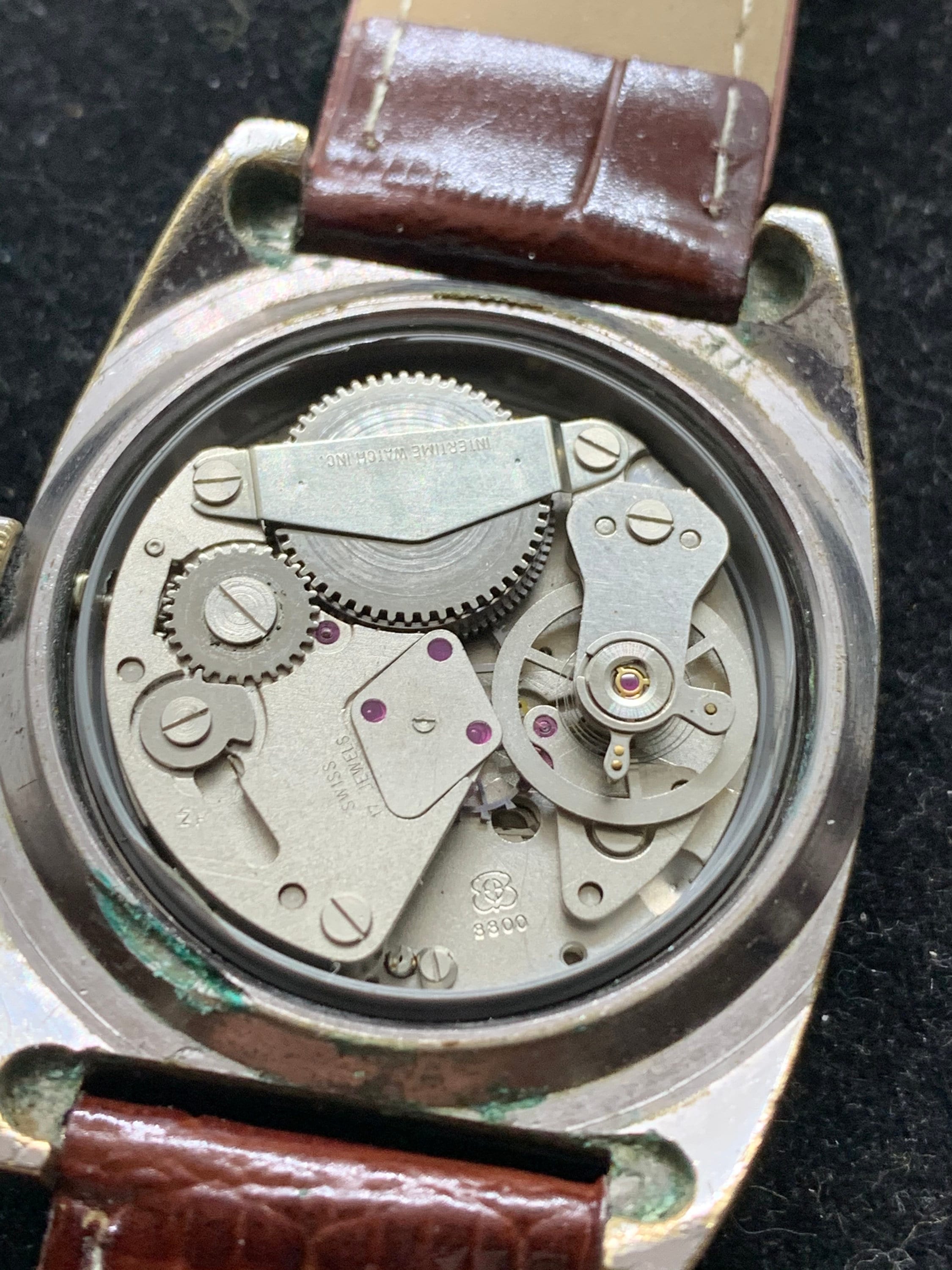 Men s Large Vintage SERVICES 17 Jewels Watch With Date Cal EB 8800 C1960s Etsy UK