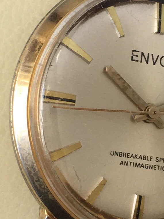 Vintage Envoy French Manual Wind Watch 1970s 1J M… - image 3