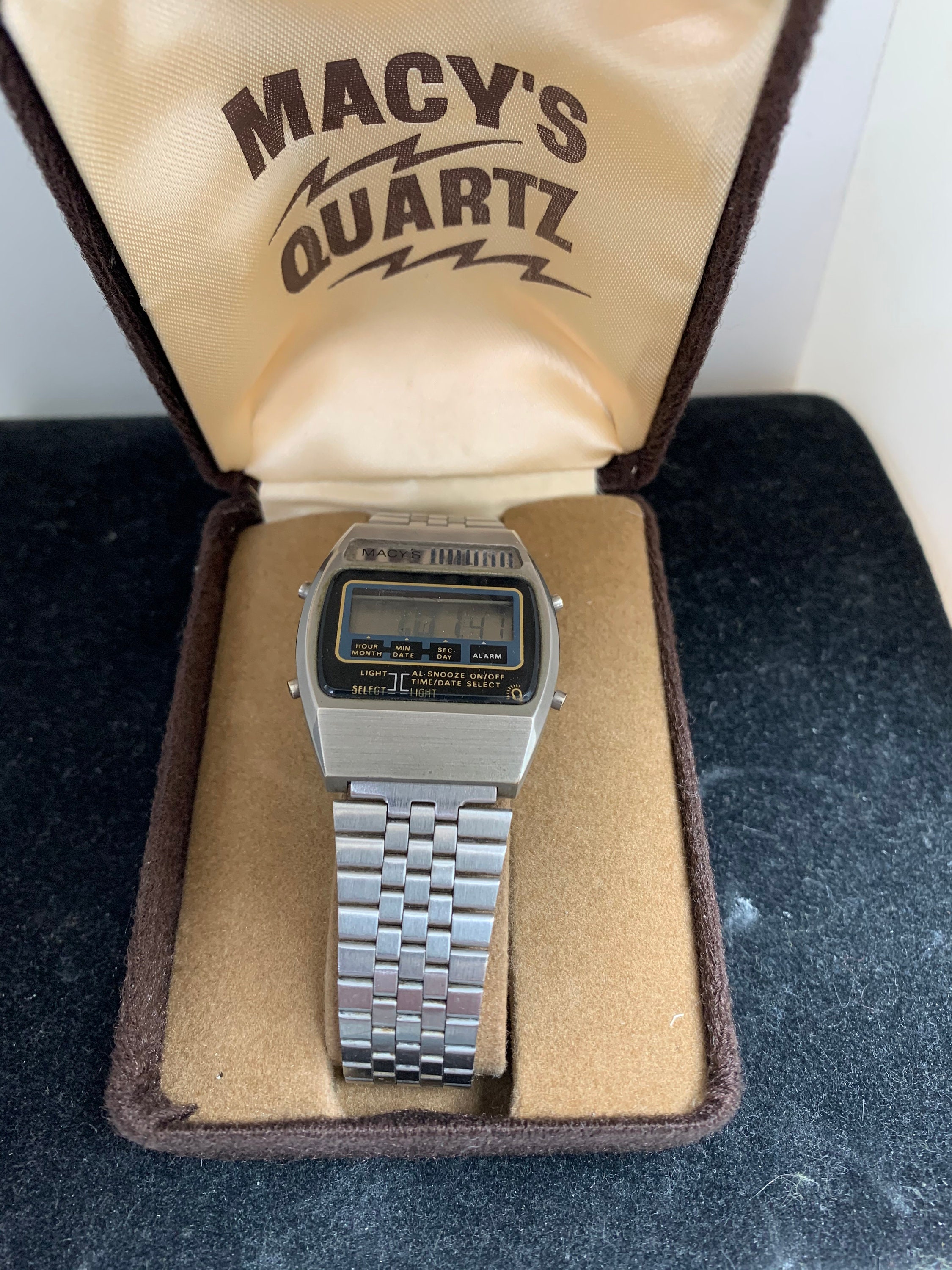 Very Rare Vintage Macy's Gents LCD Digital Watch Working - Etsy