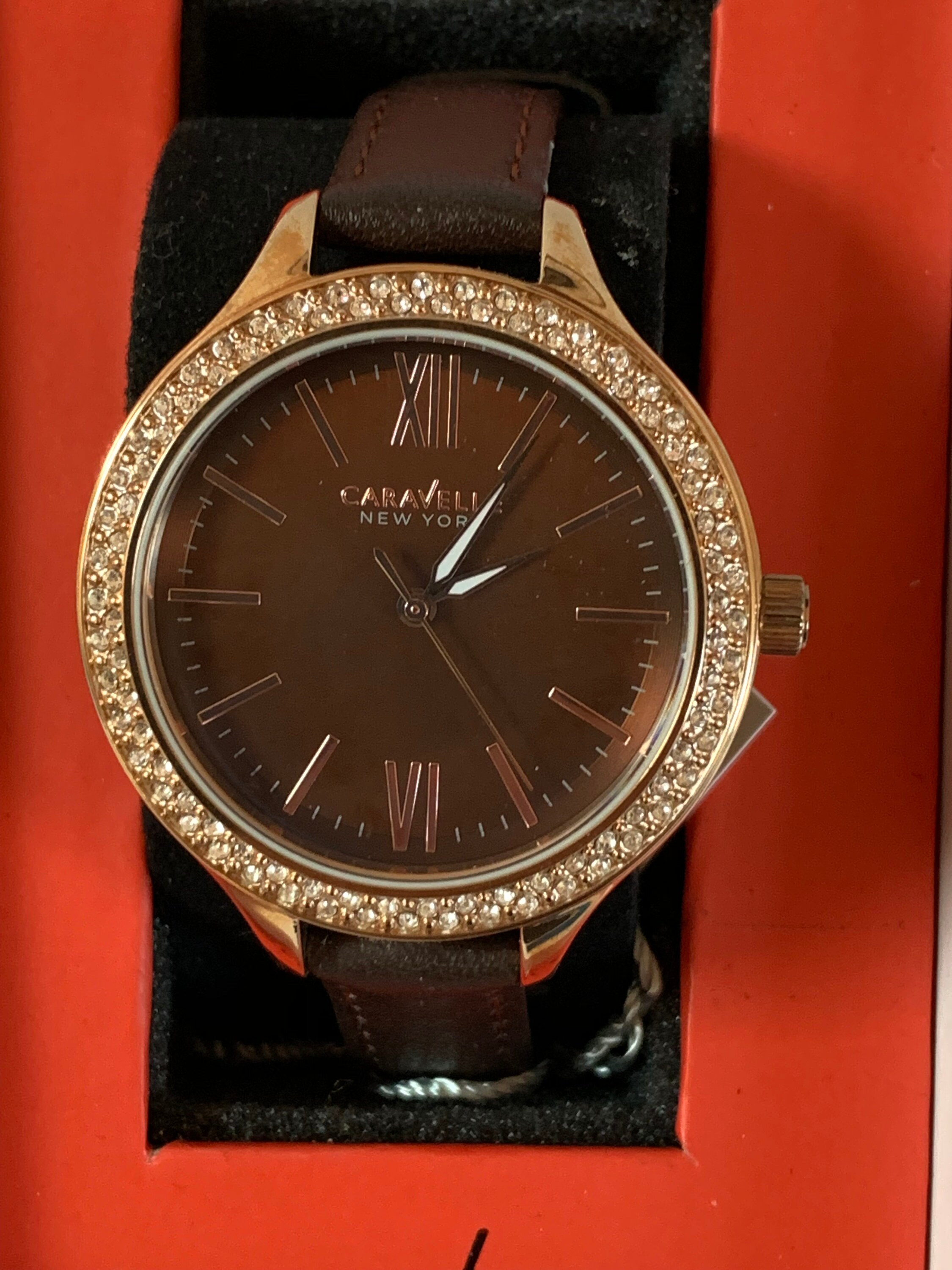 Caravelle New York by Bulova Brown Ladies Watch - Etsy
