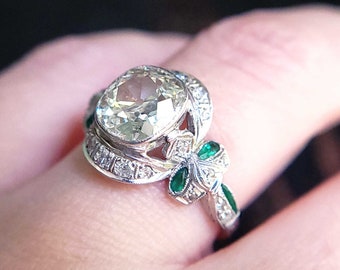 Vintage 1930s Diamond Engagement Ring, Vintage Engagement Ring, Art Deco Engagement Ring, Vintage 1930s Ring, Diamond Ring, Art Deco Ring