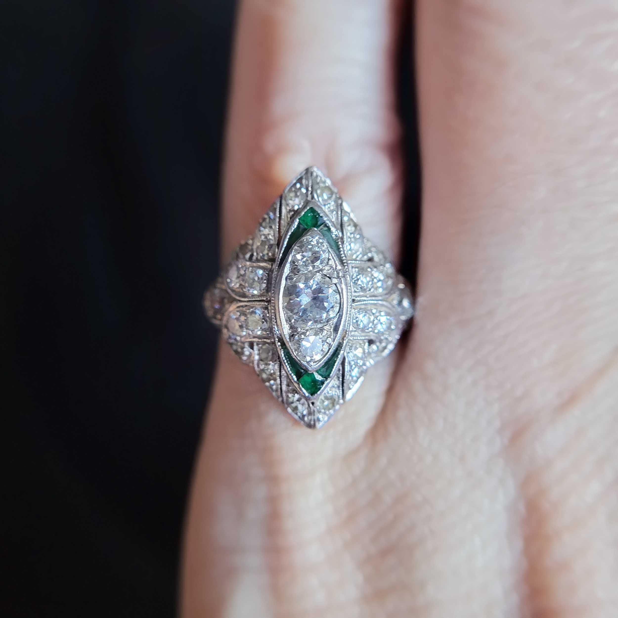 Handboek Mentaliteit Prestatie Vintage 1930s Art Deco Diamond Engagement Ring Vintage - Etsy