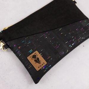 Multiway Bag Clutch Cork Rainbow Black image 2