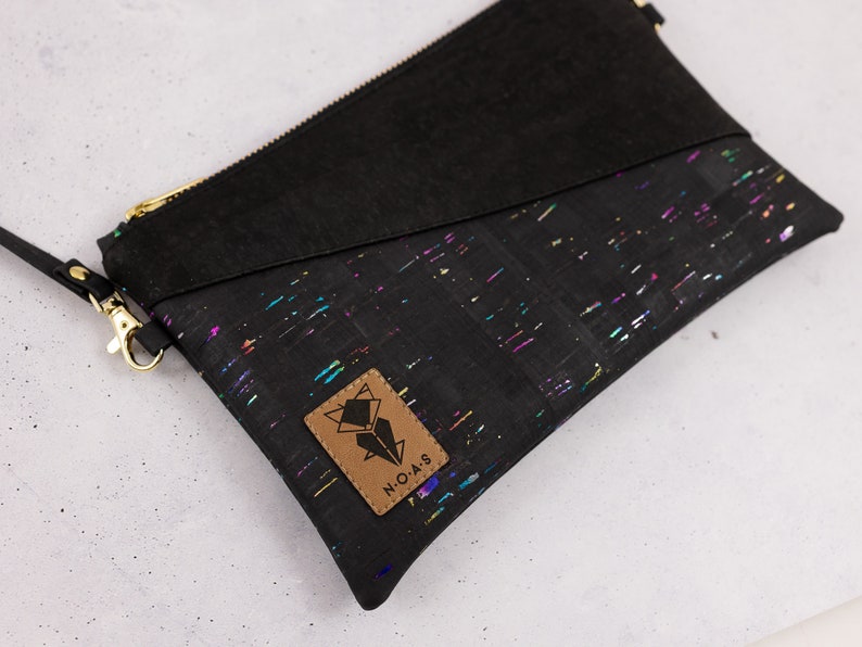 Multiway Bag Clutch Cork Rainbow Black image 2