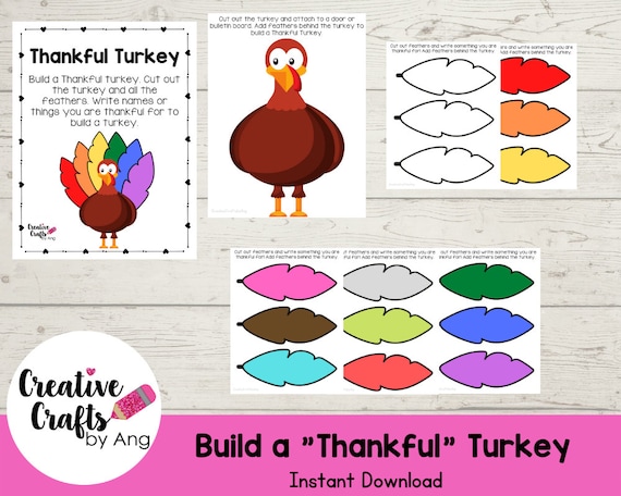 Build a thankful Turkey  INSTANT DOWNLOAD