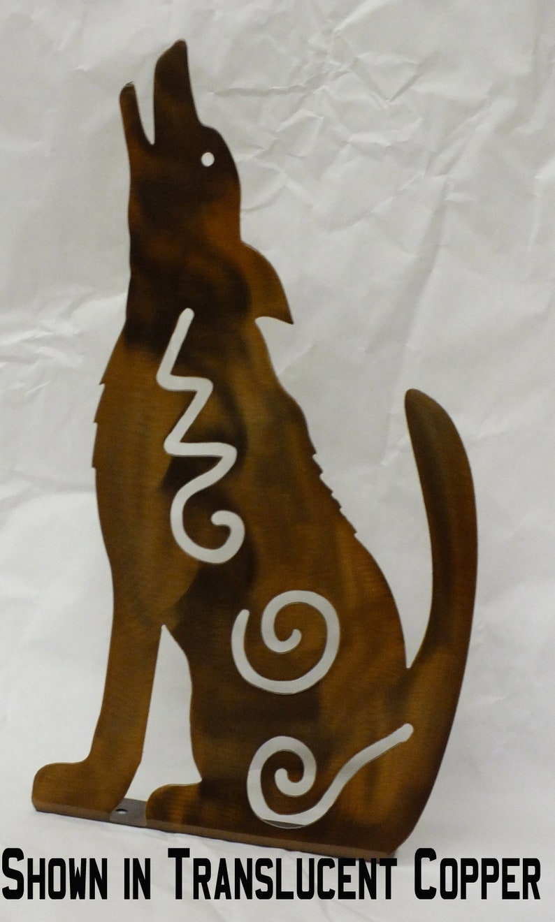 Coyote Metal Garden Art Yard Howling Coyote Southwestern Etsy