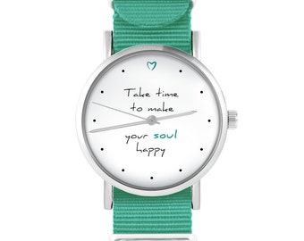 Montre Yenoo - Happy soul - turquoise