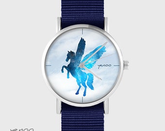 Reloj Yenoo - Pegasus - azul marino