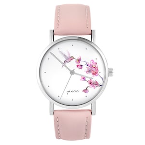 Montre Yenoo - Colibri - lila poudré