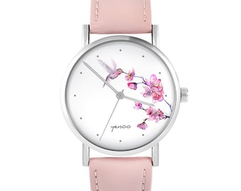 Montre Yenoo - Colibri - lila poudré