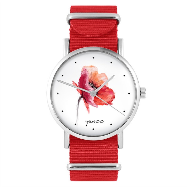 Montre - Coquelicot - rouge