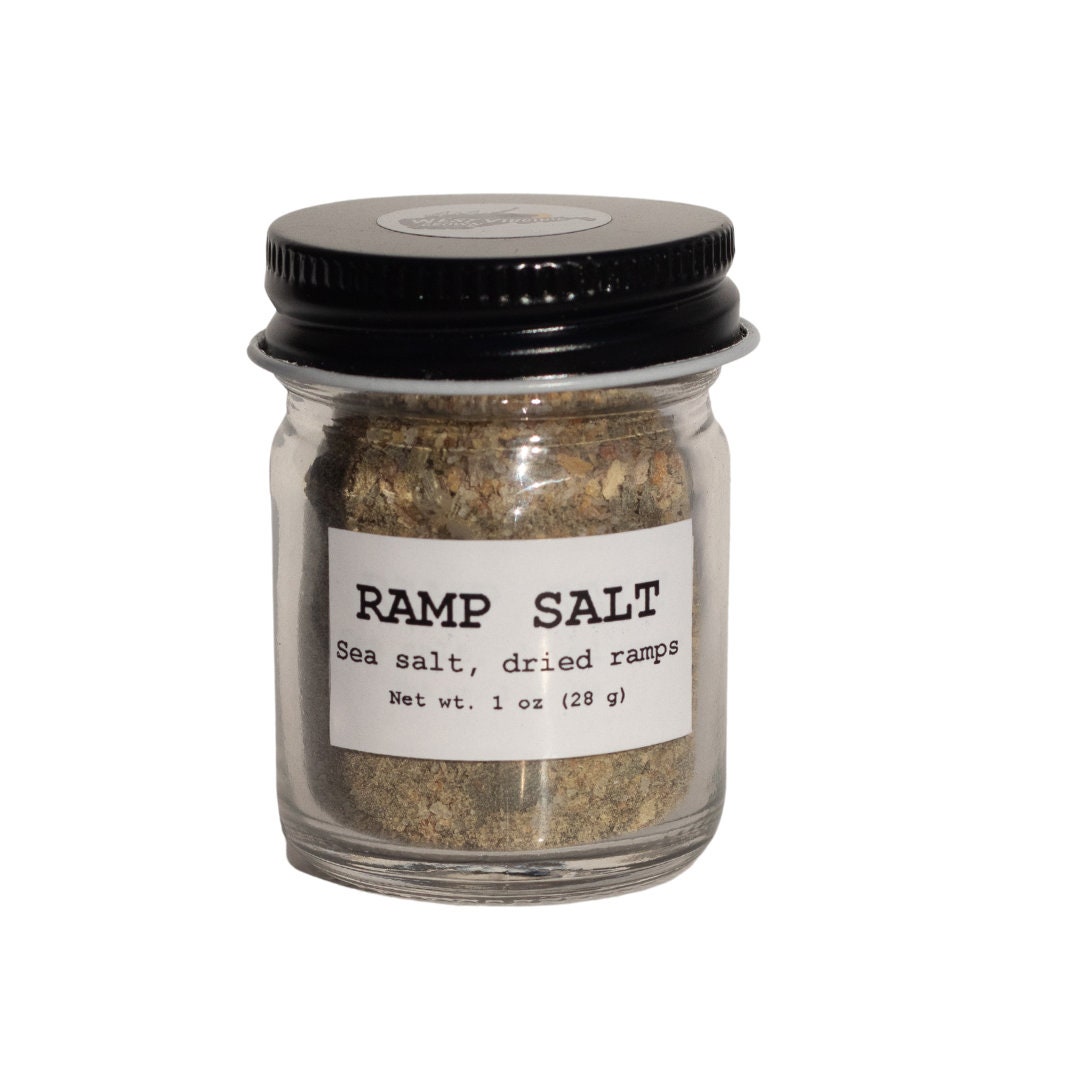 Ramp Salt 1oz 28g Unique Culinary Seasoning Salt, Appalachian Ramp Salt