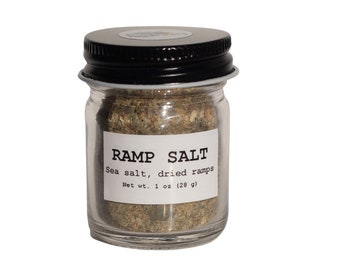 Ramp Salt 1oz (28g) Unique Culinary Seasoning Salt, Appalachian Ramp Salt