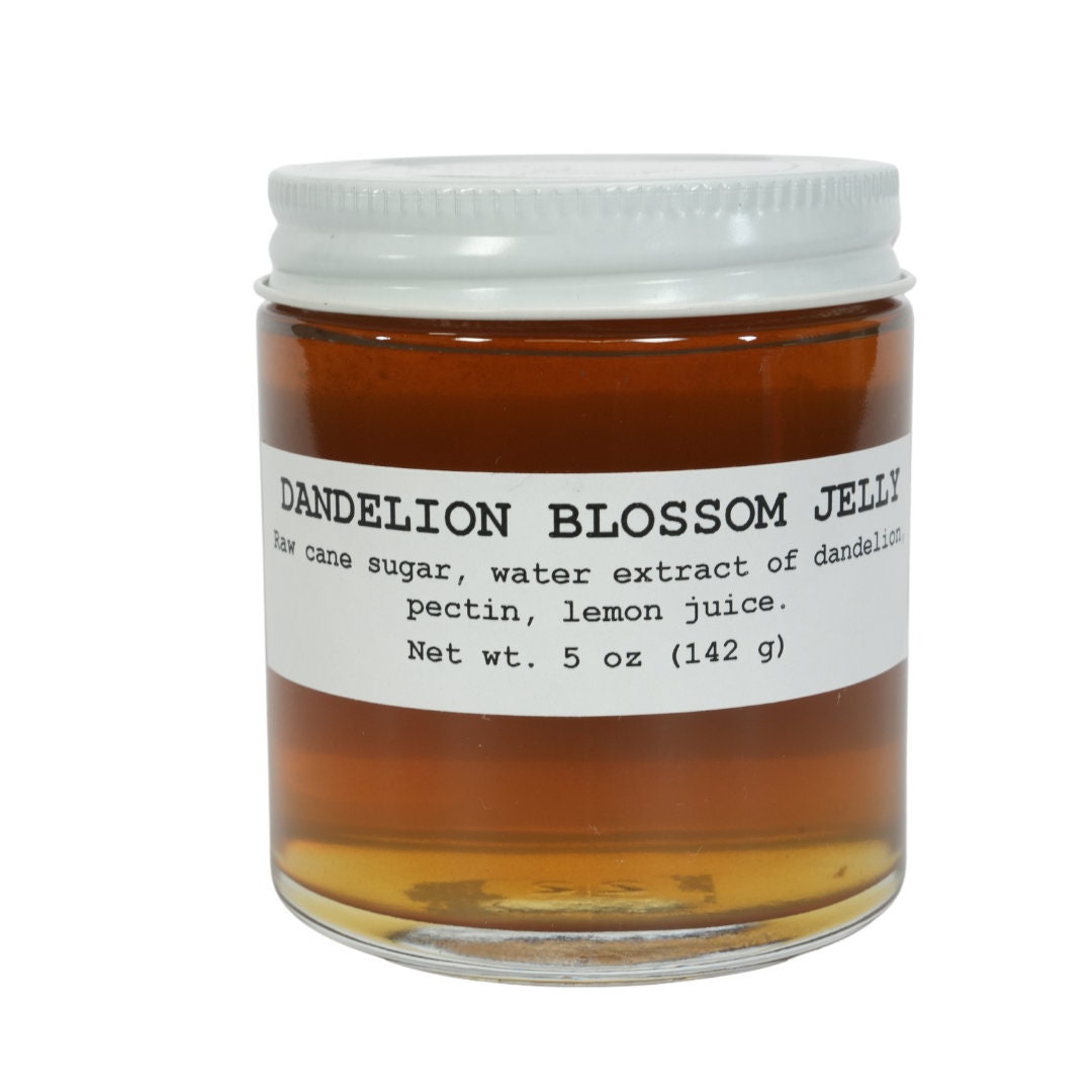 Dandelion Blossom Jelly, 5 Oz Craft, Gourmet, Unusual Jams & Jellies Made in West Virginia, USA