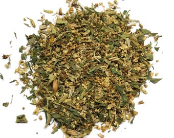 Elderberry Blossom Herbal Tea, 3/4 oz (21 grams) by Smoke Camp Crafts with Elderberry Blossoms, Alfalfa Leaf, Orange Peel, & Fennel Seed