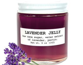 Lavender Jelly - 5 oz - Craft, Gourmet, Unusual Jams & Jellies Made in West Virginia by Smoke Camp Crafts