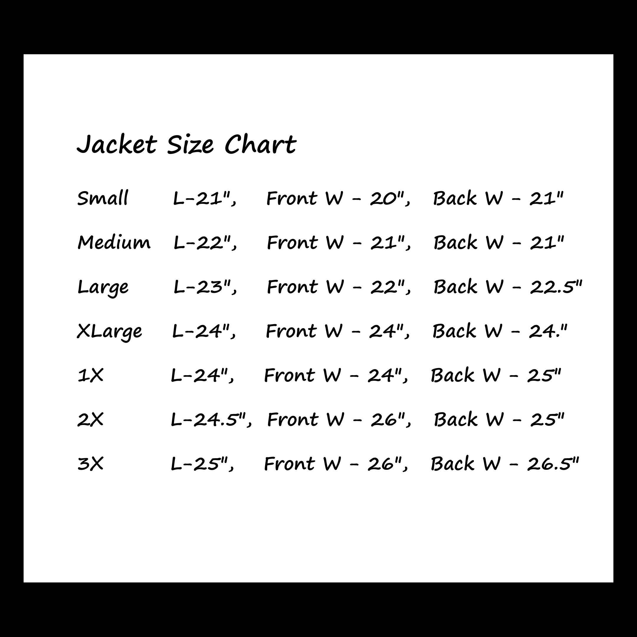Mic Key Button Size Chart