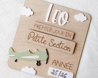 Personalized Back to School Sign Wooden – First Day of School Board Photo Prop – Name Keepsake Daycare Preschool