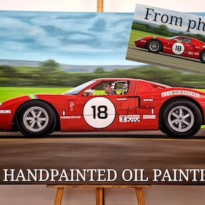 Custom Car Painting, Custom Car Art Commission, Oil Painting On Canvas, Turn Photo Into Painting, Car Painting, Vehicle Oil Painting, Gift