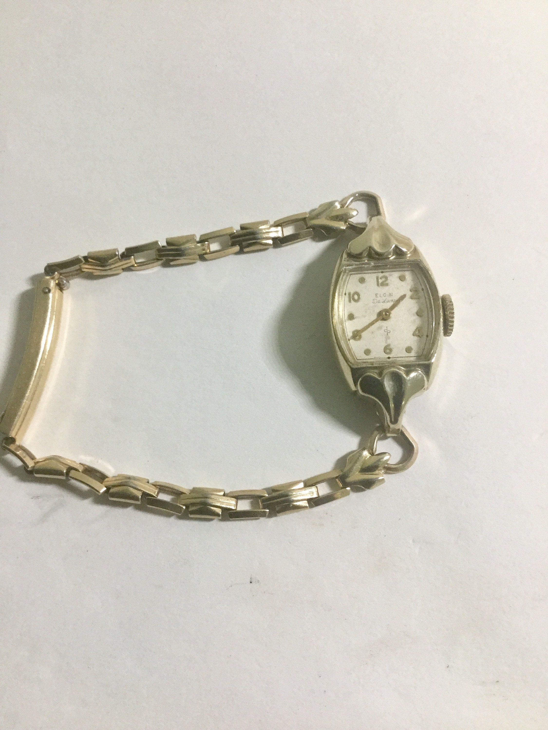 1930s Elgin Ladys Wristwatch Gold Filled Hand Wind 16mm