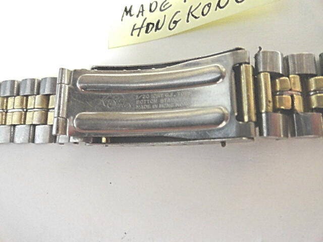 Vintage 1960s Bulova Kreisler Stelux Gold Filled Watch Band 18mm 6 1/2 ...