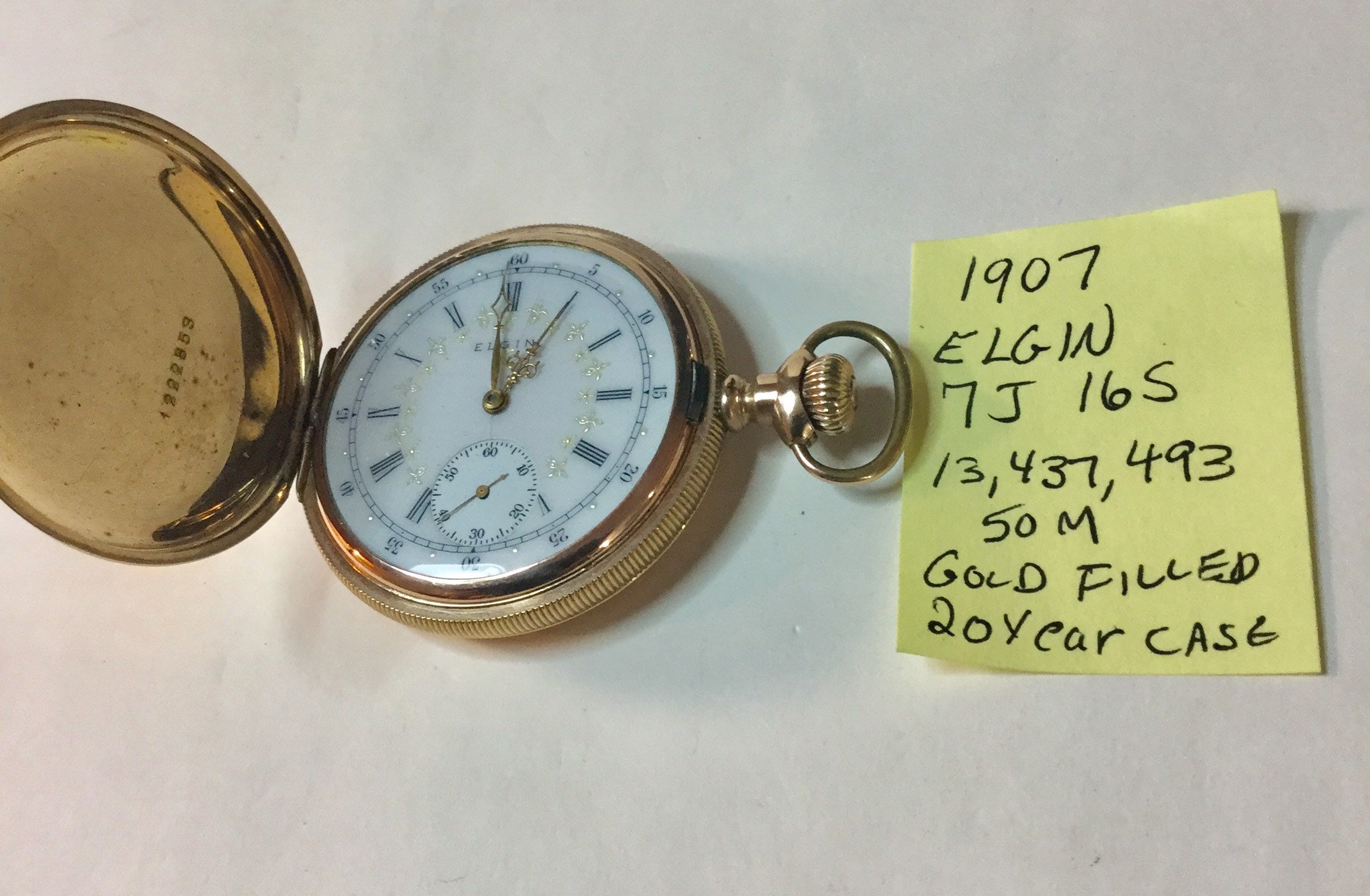 1907 elgin pocket clearance watch
