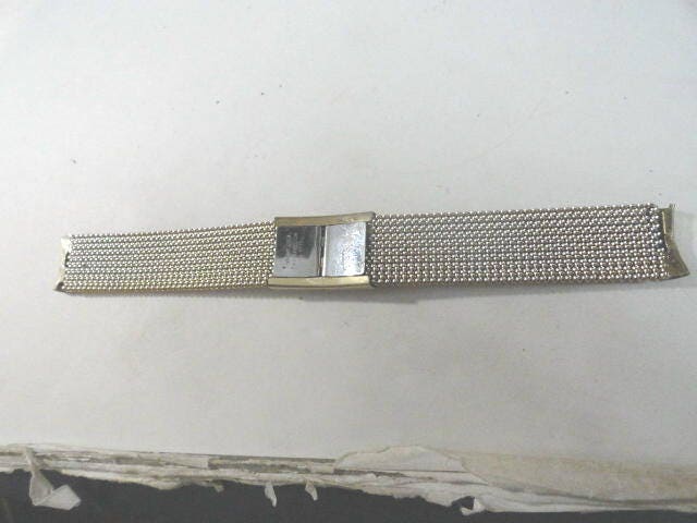 Montre Bracelet Vintage Evinger - Boîtier Acier Doré - Extrémités Courbes 18,9mm - Occasion