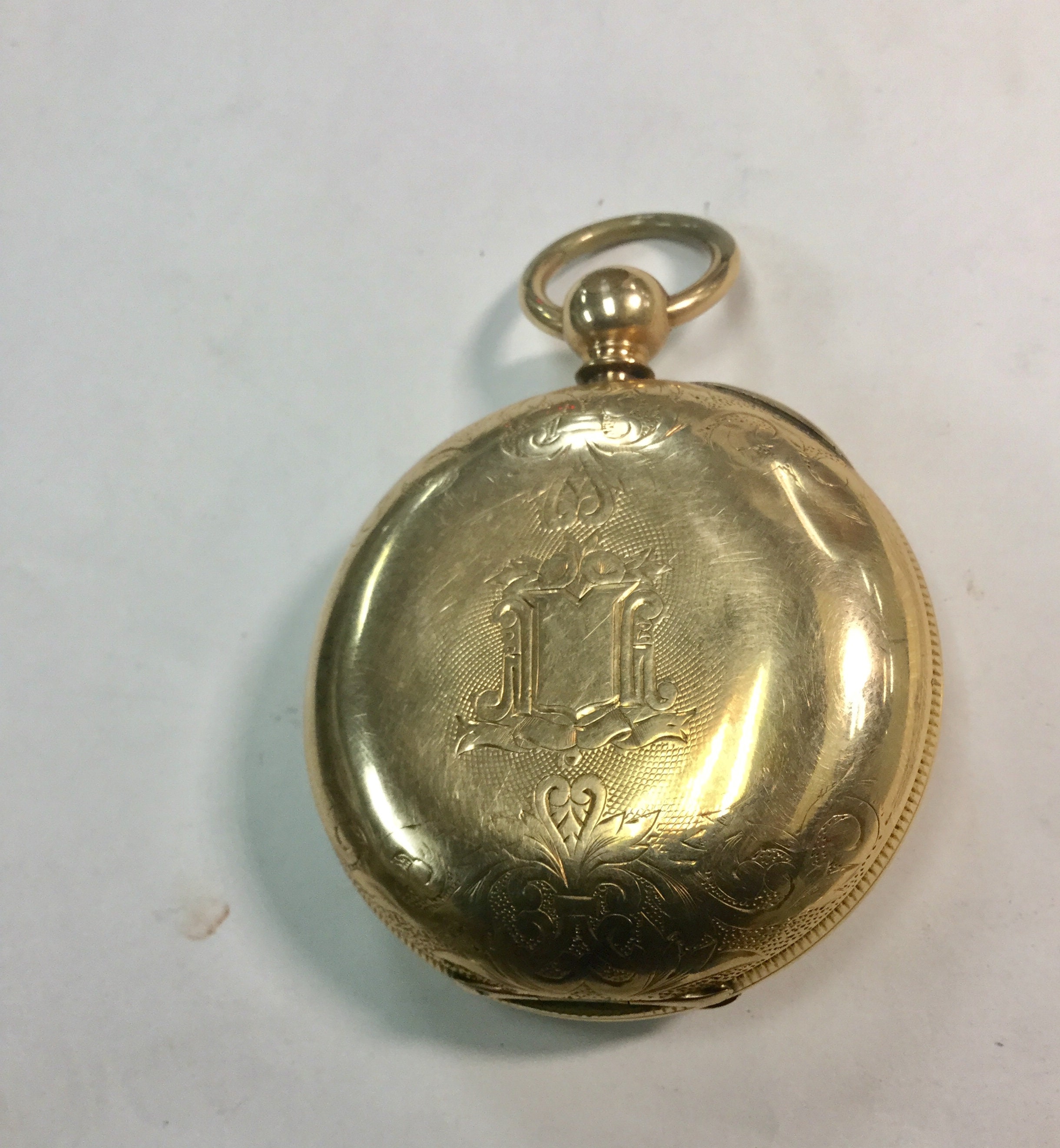1879 Elgin Gold Filled Pocket Watch Key Wind Key Set 7 Jewel 18S 55mm