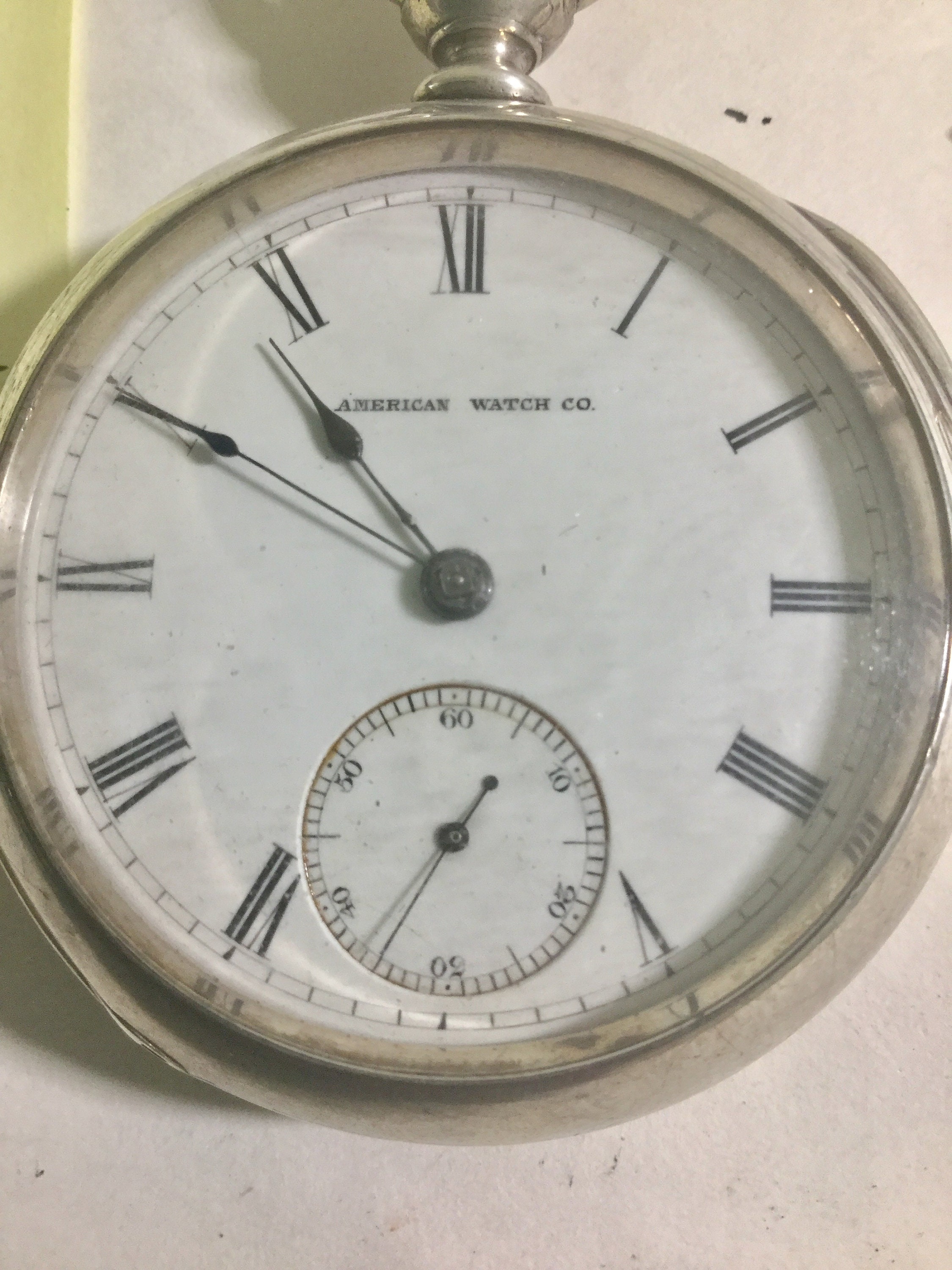 1899 Waltham Pocket Watch PS Bartlett 11J 18S Coin Silver Case KW KS