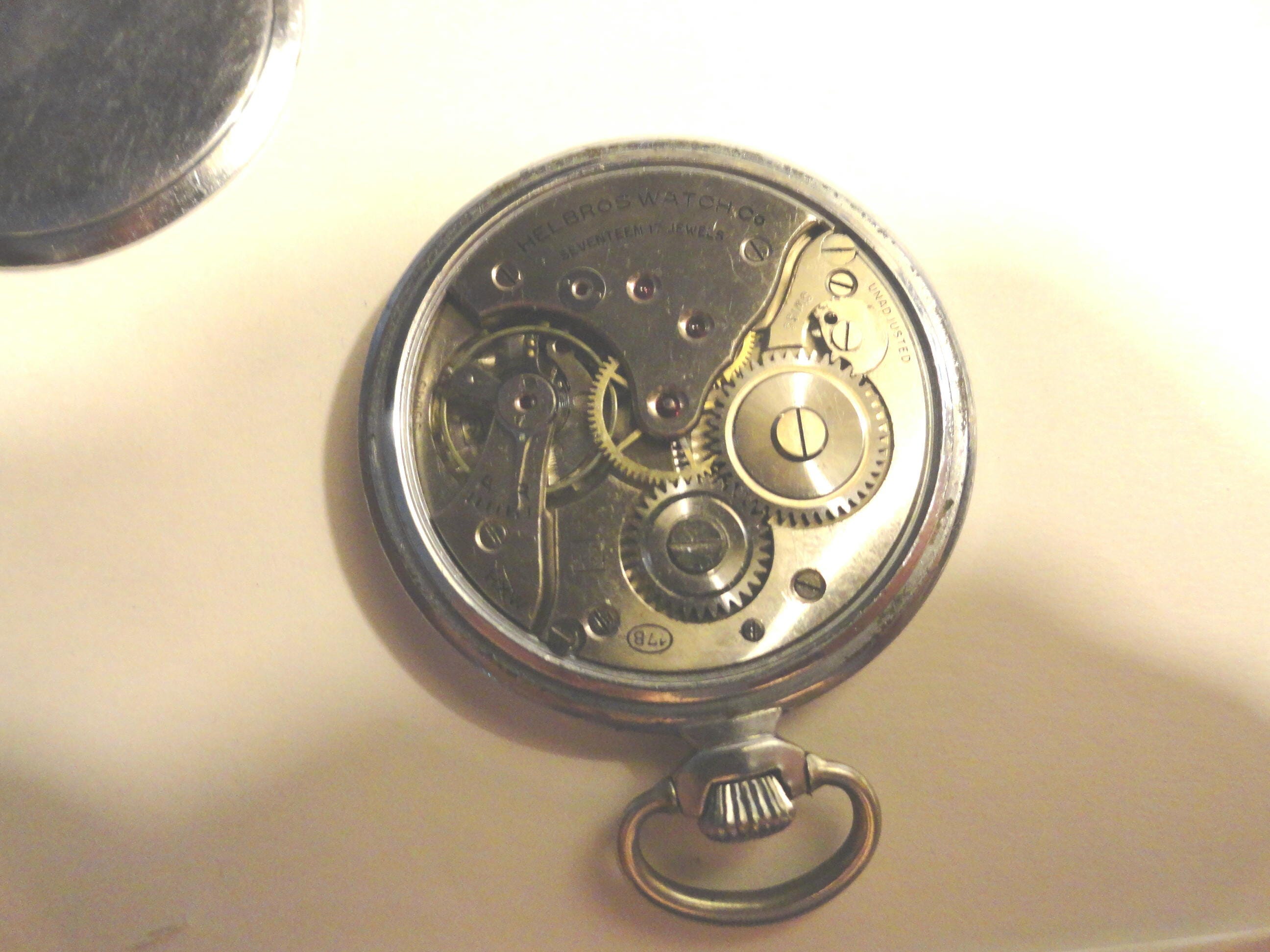 Helbros pocket top watch 17 jewels