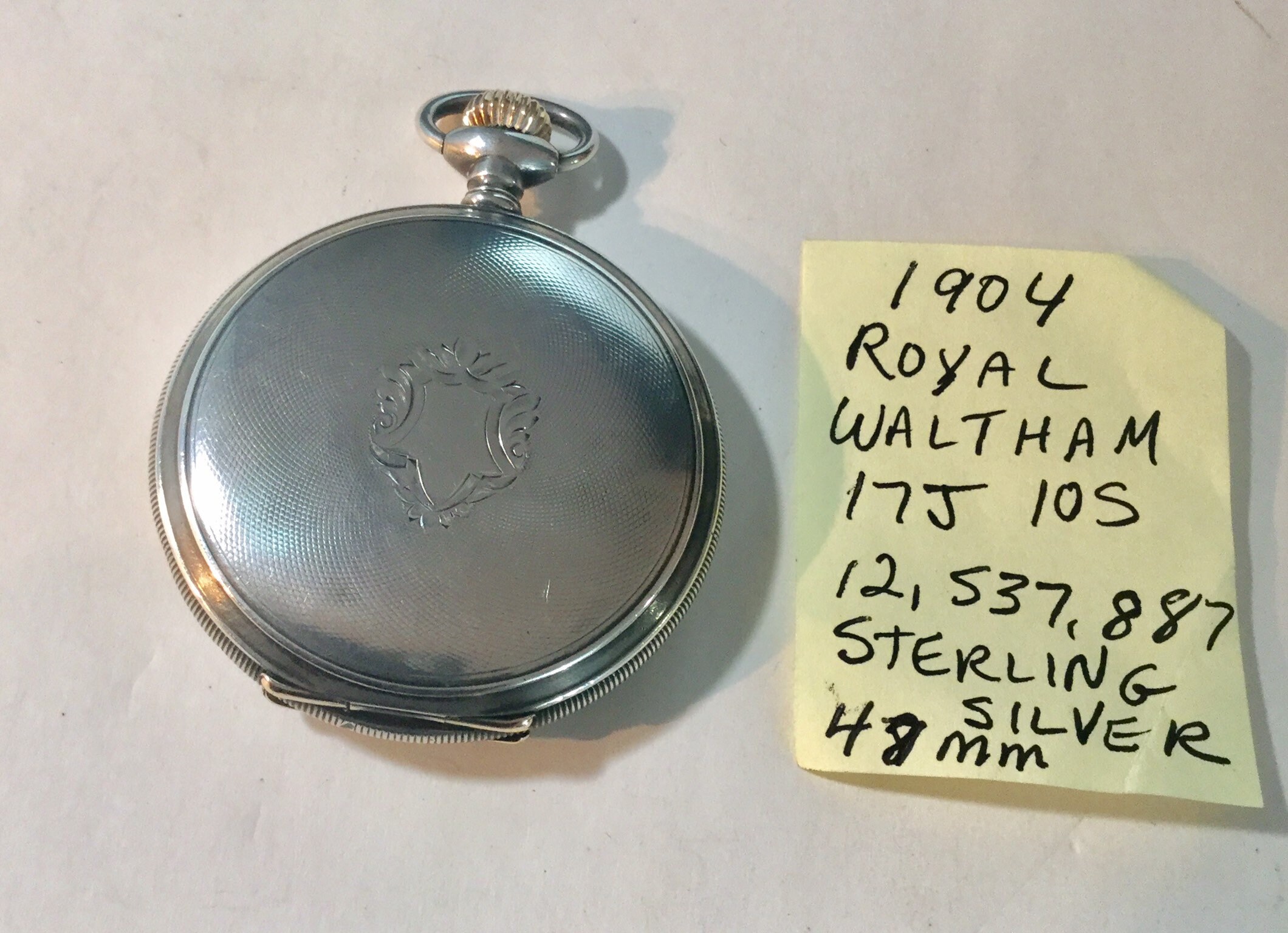 1904 waltham pocket watch outlet