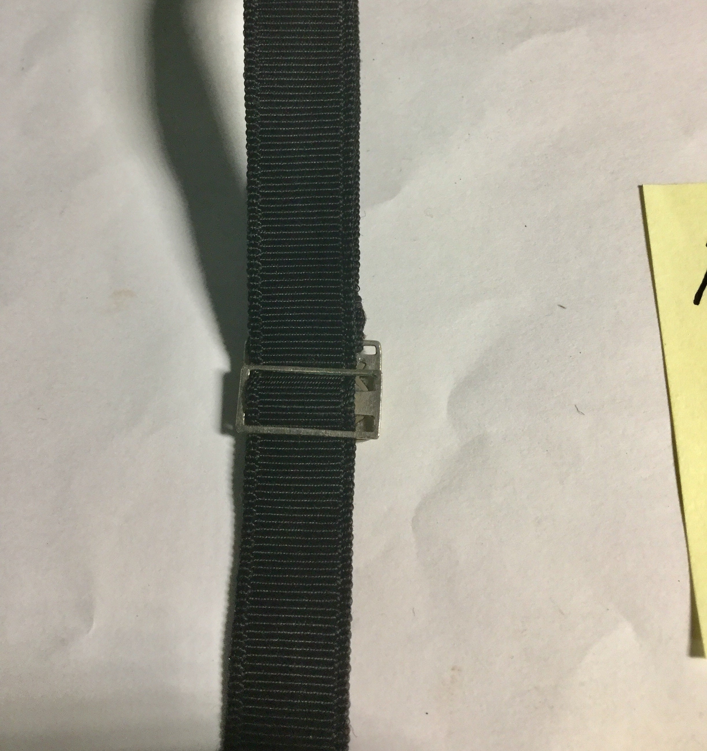 1910s Ribbon Watch Band with Gold Filled Clasp 11mm