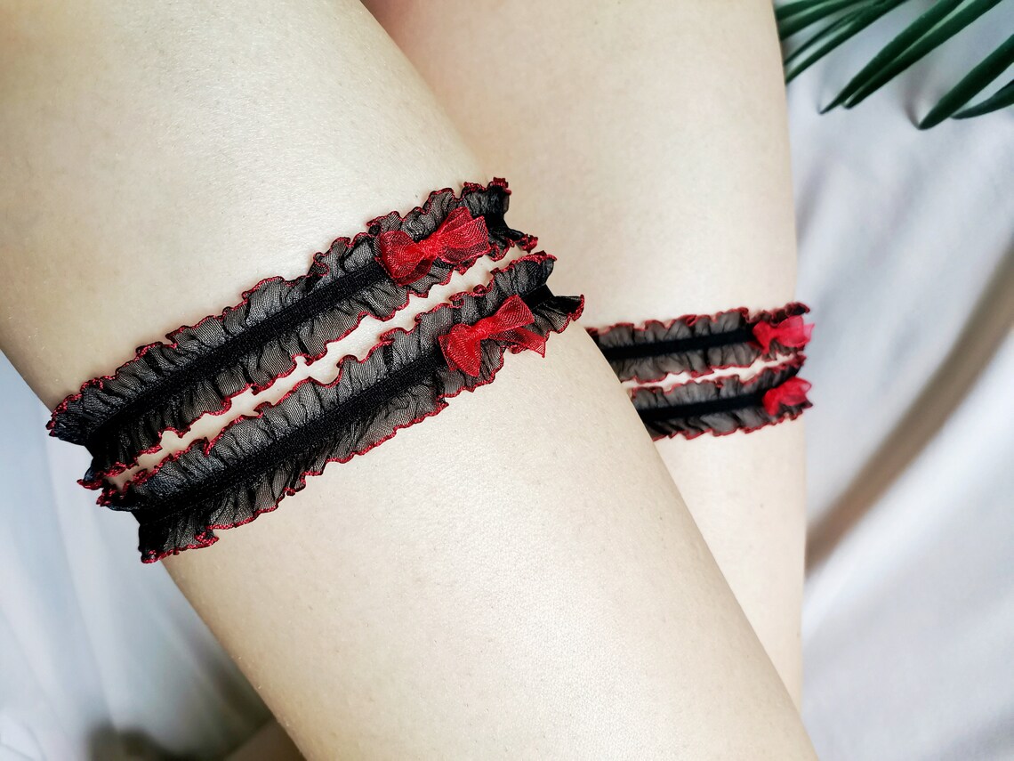 Sexy harness lingerie leg straps Etsy