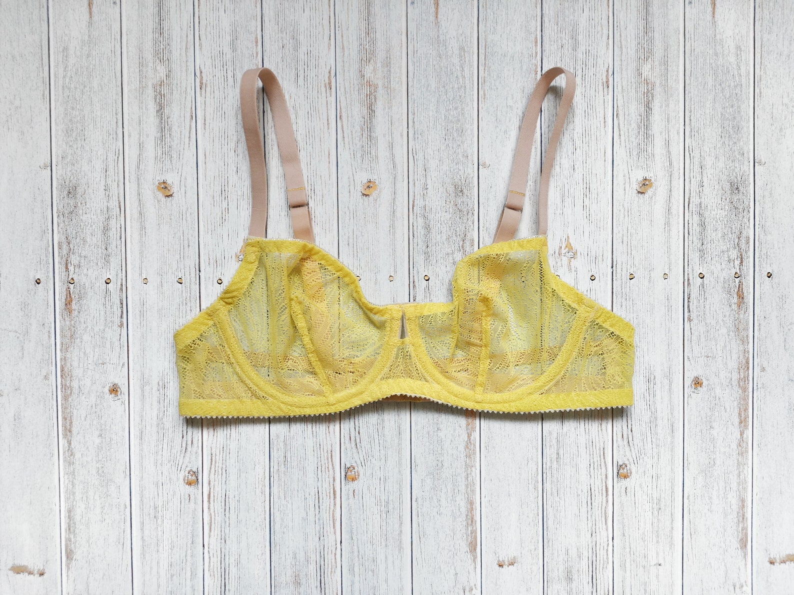 Yellow Lingerie Set Yellow Bra Set Sheer Sexy Lingerie Etsy