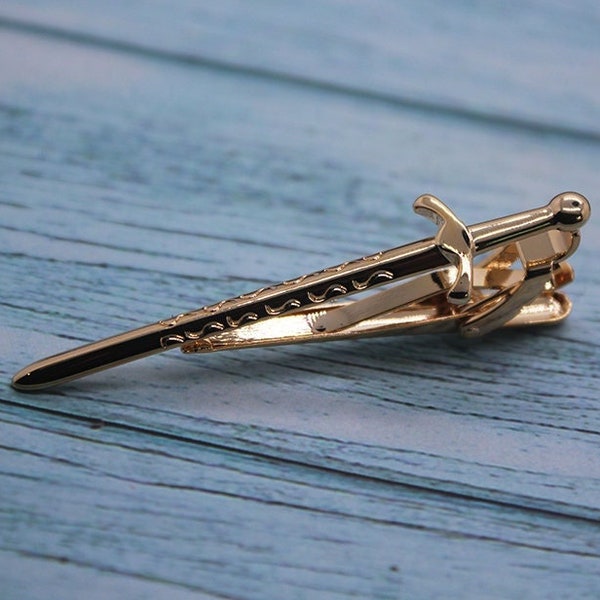 Clips de cravate d’épée personnalisés pour hommes Nouveauté Épée Tie Clip Épingle de cravate pour cravate pour homme