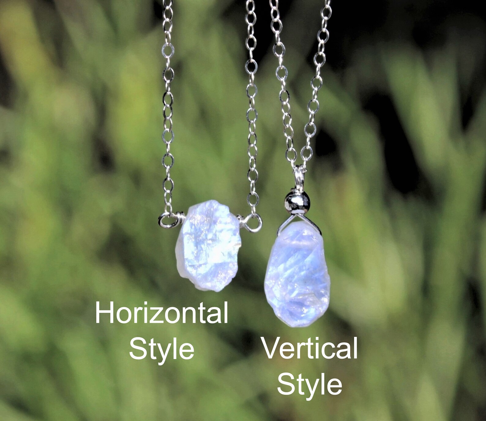 Aquamarine Necklace Raw Aquamarine Necklace Aquamarine Etsy